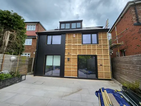 Battens and cladding during installation — CG Cladding Solutions